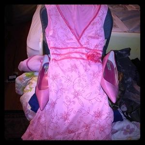 PINK FORMAL DRESS SIZE SMALL